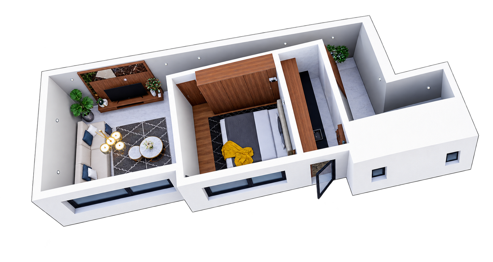 Plan de l'appartement Iris de 40 m²