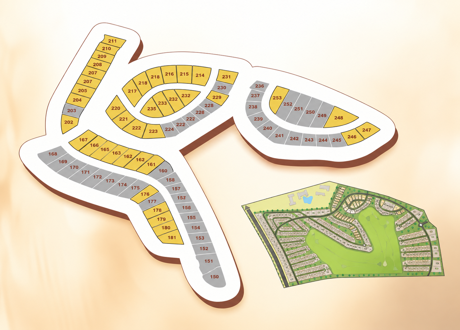 Plan de masse Akenza Golf Resort - Partie 3