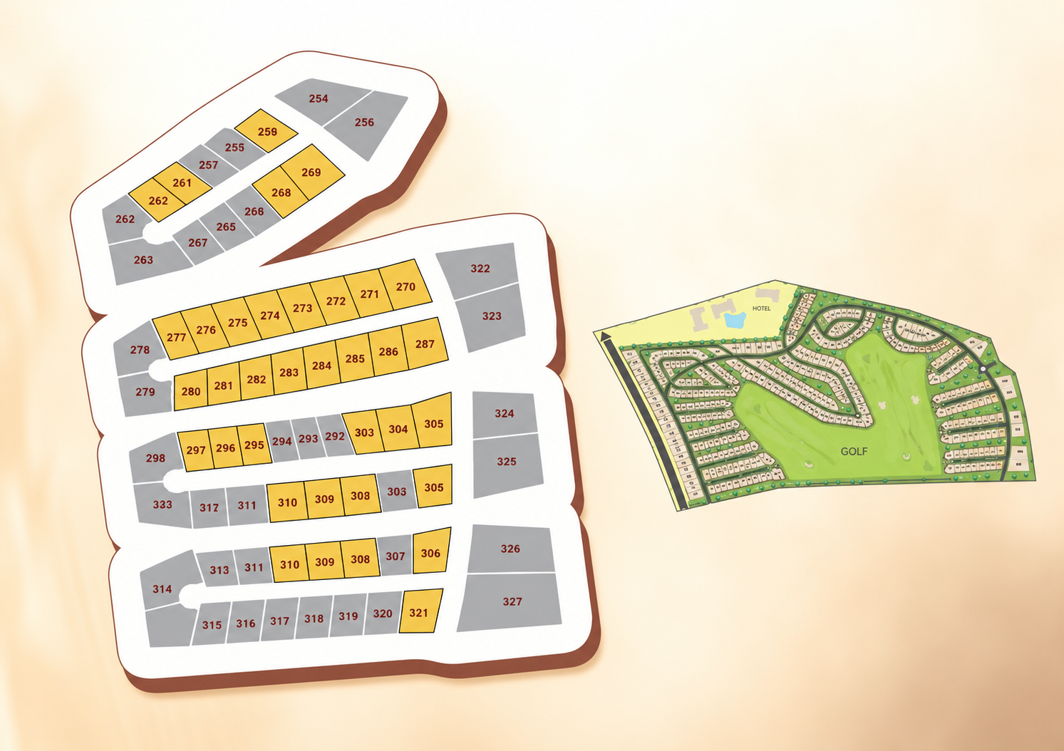 Plan de masse Akenza Golf Resort - Partie 4